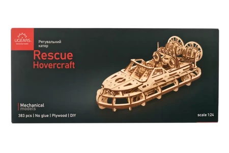 UGEARS Składany Drewniany Model 3D - Poduszkowiec ratunkowy