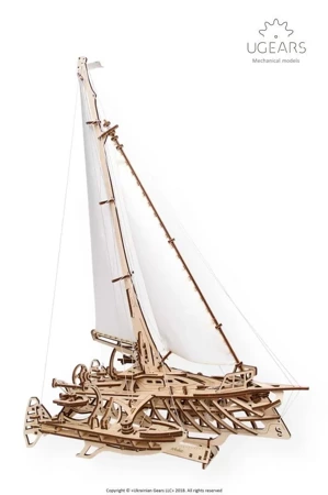 UGEARS Składany Drewniany Model 3D - Trimaran Merihobus 