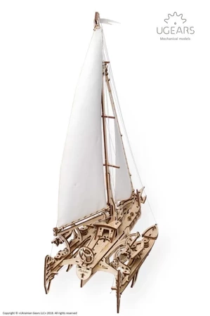 UGEARS Składany Drewniany Model 3D - Trimaran Merihobus 