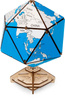 EWA Wooden 3D Puzzle - Twentieth Wall Blue Globe