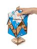 EWA Wooden 3D Puzzle - Twentieth Wall Blue Globe