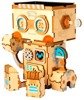 ROBOTIME 3D Wooden Puzzle - Robot Flower Pot