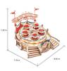 ROBOTIME Drewniane Puzzle 3D - Pozytywka Obrotowe Filiżanki