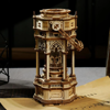 ROBOTIME Wooden 3D Puzzles - LED Music Box Victorian Lamp