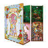 Tonecheer Składany Drewniany Model 3D LED - Book Nook Alice in Wonderland