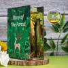 Tonecheer Składany Drewniany Model 3D LED - Book Nook Story of The Forest