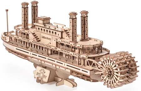 Little Story Drewniane Puzzle Model 3D - Parowiec