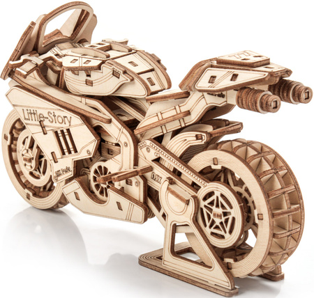 Little Story Drewniane Puzzle Model 3D - Motocykl Grand Prix