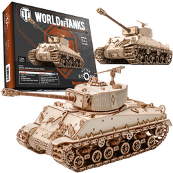 Little Story Wooden Model 3D Puzzle - Tank M4A3E8 Sherman