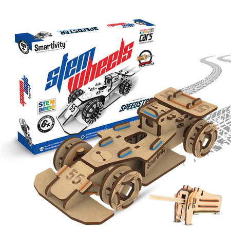 Smartivity Wooden Mechanical 3D Puzzle - Speedster Racer