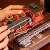 ROBOTIME Składany Drewniany Model 3D LED - Book Nook Pociąg Stulecia
