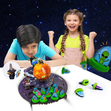 Smartivity Wooden Mechanical 3D Puzzle - Space Shooter