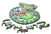 EWA Wooden 2D Puzzle - Chameleon Puzzle