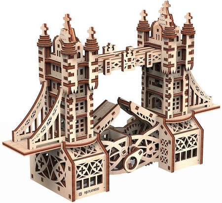 Mr.Playwood Drewniane Puzzle 3D - Tower Bridge S