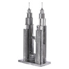 Piececool Puzzle Metalowe Model 3D - Wieże Petronas