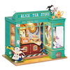 ROBOTIME Foldable Wooden Model 3D Puzzle Alice's Tea Room