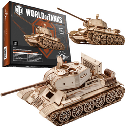 Little Story Wooden Model 3D Puzzle - Tank T-34-85