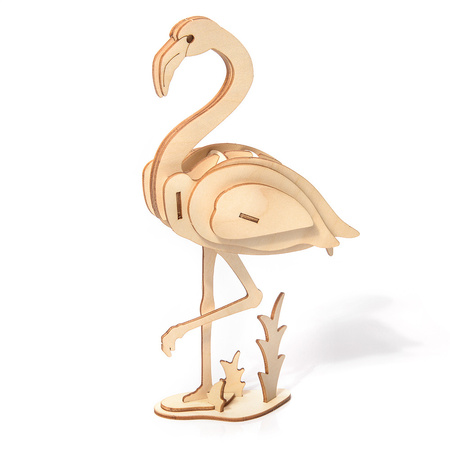 Little Story Wooden Model 3D Puzzle - Flamingo