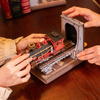 ROBOTIME Składany Drewniany Model 3D LED - Book Nook Pociąg Stulecia