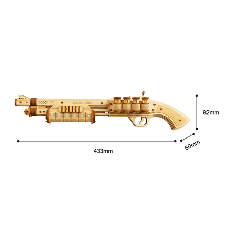 ROBOTIME Drewniane Puzzle 3D - Shotgun