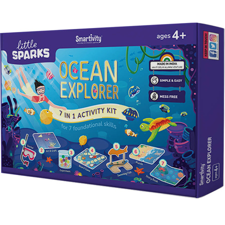 Smartivity Wooden Mechanical 3D Puzzle - Ocean Explorers