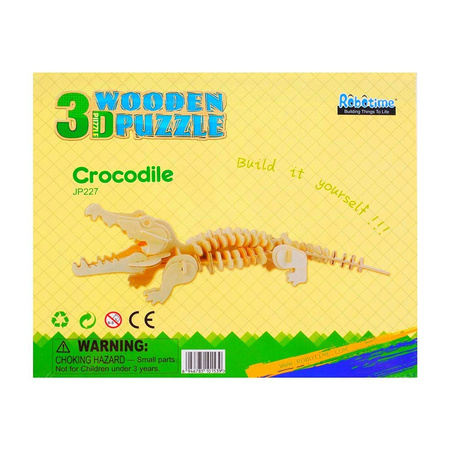 ROBOTIME 3D Wooden Puzzle - Crocodile