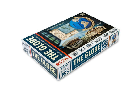 EWA Wooden 3D Puzzle - Blue Globe