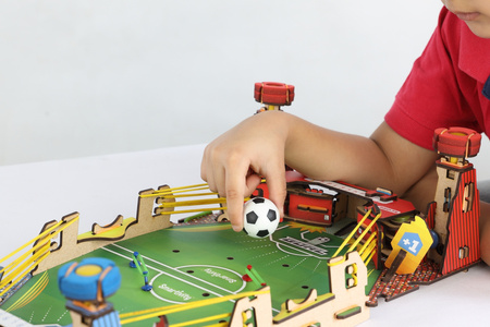 Smartivity Wooden Mechanical 3D Puzzle - Mini Foosball Players