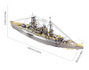 Piececool Puzzle Metalowe Model 3D - Statek Bojowy Nagato