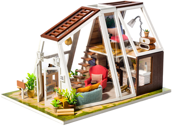 LITTLE STORY Miniature House Kit DIY Wooden LED Model - Peter's Dream Hut