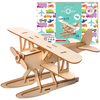 Little Story Wooden Model 3D Puzzle - Airplane