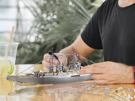 Piececool Puzzle Metalowe Model 3D - Statek Bojowy Nagato