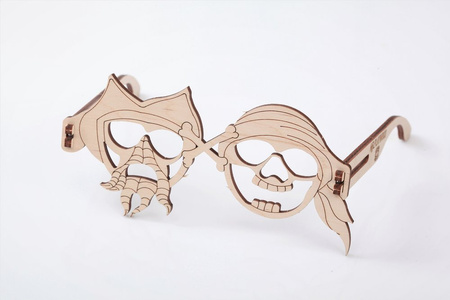 Mr.Playwood Wooden 3D Puzzle - Pirate Glasses