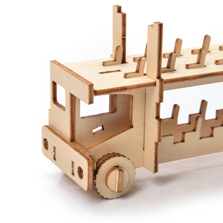 Little Story Wooden Model 3D Puzzle - Bus