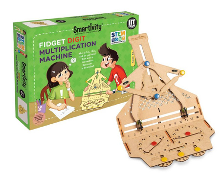 Smartivity Wooden Mechanical 3D Puzzle - Multiplication Machine