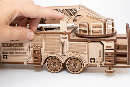 EWA Wooden 3D Puzzle - Fire Truck