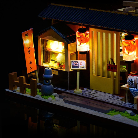 LITTLE STORY Folding Wooden LED Model - Sushi House