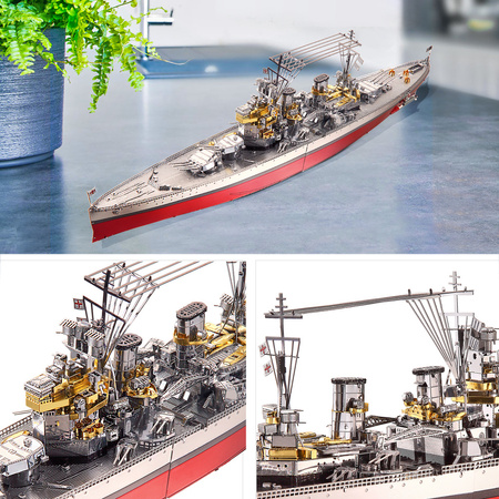 Piececool Puzzle Metalowe Model 3D - Statek HMS Prince of Wales