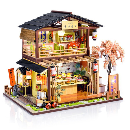LITTLE STORY Folding Wooden LED Model - Sushi House