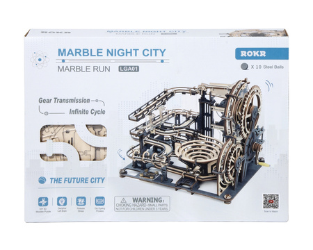 ROBOTIME Drewniane Puzzle 3D - Tor Do Wyścigu Kulek LGA01