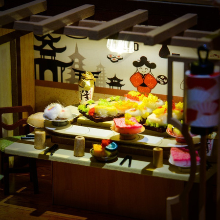 LITTLE STORY Folding Wooden LED Model - Sushi House