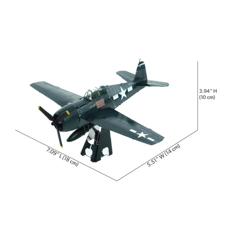 Piececool Puzzle Metalowe Model 3D - Samolot Grumman F6F Hellcat