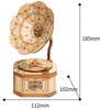 ROBOTIME Drewniane Puzzle 3D - Gramofon