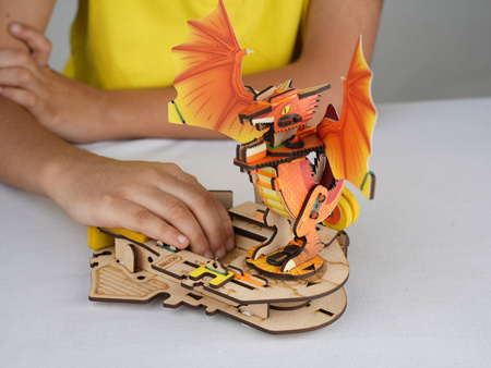 Smartivity Wooden Mechanical 3D Puzzle - Clash of the Dragons