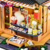 LITTLE STORY Miniature House Kit DIY Wooden LED Model - Corner Grocery Store