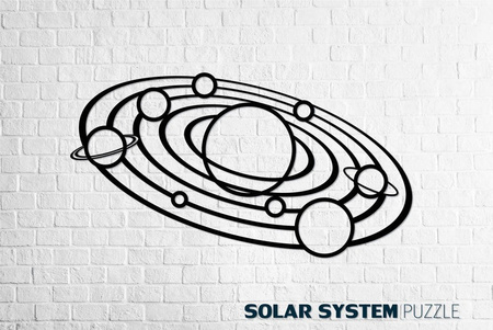 EWA Wooden 3D Puzzle - Solar System Decoration