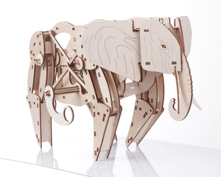 Mr.Playwood Wooden 3D Puzzle - Walking Elephant