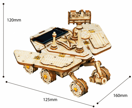 ROBOTIME Wooden Solar Energy Vehicle - Vaganong rover