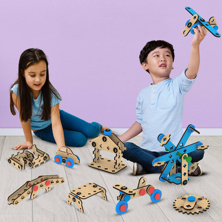 Smartivity Wooden Mechanical 3D Puzzle - Hydraulic Experiments