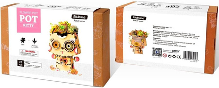 ROBOTIME 3D Wooden Puzzle - Flower Pot Cat